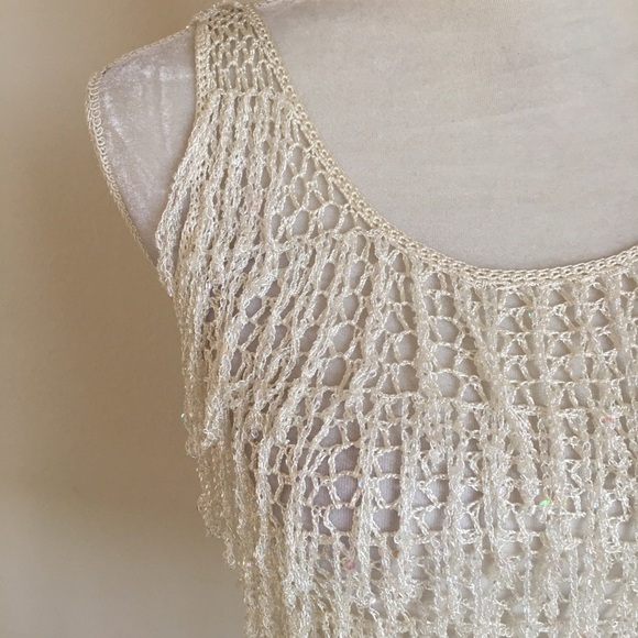 Cream beaded top - Picture 2 of 4